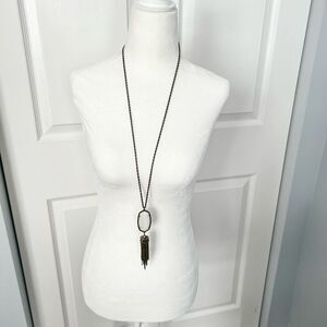 Kendra Scott Rayne Tassel Fringe Elegant Long Necklace